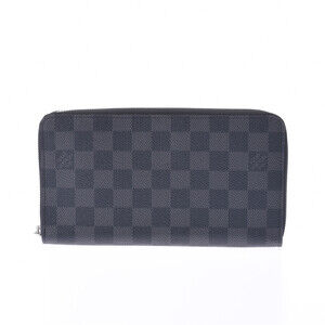 Louis Vuitton Graphite Black Zippy Organizer NM Long Wallet